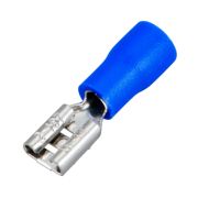 Клемма плоская изолированная синяя, гнездо 5.6 мм 1.5-2.5 кв. мм. (РПи-м 2.5-(4.8)/РПИм 2-5) «Rexant»