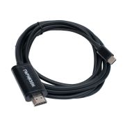 Шнур шт.HDMI v1.4 - шт.Type-C  1,8м, чёрный «Гарнизон»