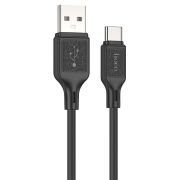 USB кабель шт.USB (A) - шт.Type-C «Hoco» X90, 3,0А, 1.0м, силиконовый, чёрный