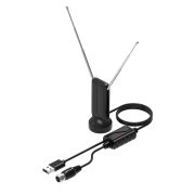 Антенна комнатная ДМВ для DVB-T2 Сигнал SAI-300 с усилителем 20дБ, питание от USB, кабель 2м.