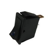 Переключатель узкий с подсветкой KCD3-101/MN on-off, 3 контакта,12V (синий светодиод)
