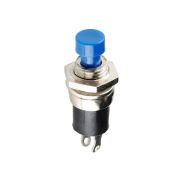 Кнопка без фиксации круглая RWD-301 (PBS-10B-2, PS-110) off-(on), D=7.2мм, 1A, 250V (синий)