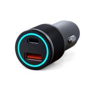 Автомобильный адаптер 2гн. (1гн.QC3.0+1гн.Type-C PD20W), чёрный Rexant
