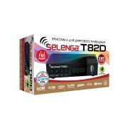 IP TV приставка DVB-T2/C Selenga T82D (дисплей, кнопки, металл)
