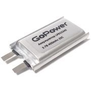 Аккумулятор Li-Pol LP652240 3.7V 400mAh (толщ.6,5мм, шир.22мм, дл.40мм) в лотке «GoPower»
