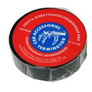 Изолента Terminator  IZ1510S 15/10, автомобильная, 0,13мм, чёрный