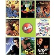 Картридж Sega   8 in 1, SK-8002 (Aladdin, Spider-Man, 007 Adventure и др.)