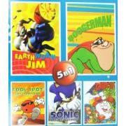 Картридж Sega   5 in 1, AB-5012 (Eartworm Jim, Boogerman, Cool Spot, Dizzy, Sonic)