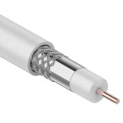 Кабель коаксиальный RG-6U, 75Ом, CCS/Al/Al, 64%, 100м, INDOOR, белый Rexant