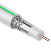 Кабель коаксиальный SAT 703B, 75Ом, CCS/Al/Al, 75%, 50м, INDOOR, белый PROconnect