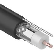 +Кабель коаксиальный магистральный RG-11U, 75Ом, CCS/Al/Al 83% + ТРОС 1, 305м, OUTDOOR, черный Rexant
