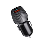 Автомобильный адаптер 2гн. (1гн.USB-A QC3.0 18W +1гн.Type-C PD 20W) 38W, чёрный «Rexant»