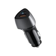 Автомобильный адаптер 2гн. (1гн.USB-A QC3.0 18W +1гн.Type-C PD 30W) 51W, чёрный «Rexant»