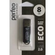 USB 2.0 Flash накопитель  8GB Perfeo E01 economy series, чёрный