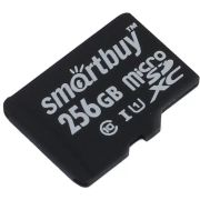 Карта памяти MicroSDXC 256GB SmartBuy (UHS-I, U1, class10) без адаптера SD