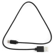 USB кабель шт.USB (A) - шт.Type-C «Гарнизон» 0,5м, медь, чёрный, пакет