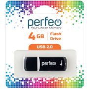 USB 2.0 Flash накопитель  4GB Perfeo C02, чёрный
