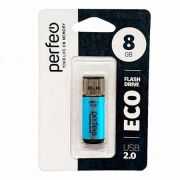 USB 2.0 Flash накопитель  8GB Perfeo E04 economy series, синяя