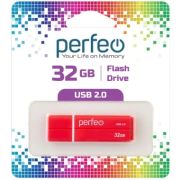 USB 2.0 Flash накопитель 32GB Perfeo C01G2, красный