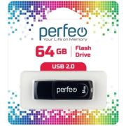 USB 2.0 Flash накопитель 64GB Perfeo C09, чёрный