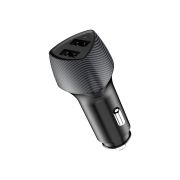 Автомобильный адаптер 2гн. (1гн.USB-A 5В, 3.1A + 1гн.USB-A QC3.0 18W) чёрный «Rexant»