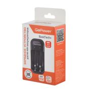 ЗУ GoPower BasicPlus Tech+, с таймером (Ni-MH/Ni-Cd 2 слота)