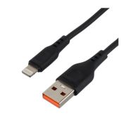 USB кабель шт.USB (A) - шт.Lightning 2,0м, 2,1A, черный GP01L-2M «GoPower»