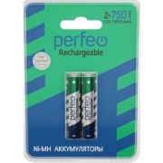 Аккумулятор AAA 1.2V,  750 mAh Ni-Mh «Perfeo» BL-2