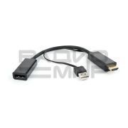 Конвертер шт. HDMI -  гн. DisplayPort (HD19M+USBxHD20F) «Cablexpert»