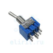 Тумблер MTS-203 on-off-on, 6 контактов, 3A, 250V