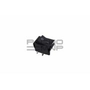 Переключатель широкий без подсветки KCD4-101/4P on-off 4 контакта 15A, 250В (чёрный)