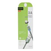 USB кабель шт.USB (A) - шт.Lightning 1,0м, 3,0А магнитный X30 «Maimi», серый