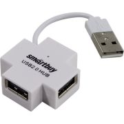 USB-хаб 2.0 на 4 порта Smartbuy SBHA-6900-W (белый)