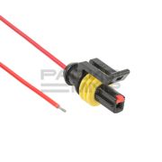 Автомобильный разъём гнездо с проводом 20см. DJ7011-1.5-21 1-контактный