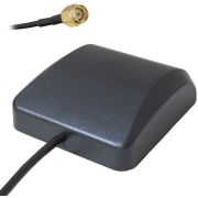 Антенна GPS, Glonass внешняя, 29db RG174 3m SMA-M, чёрная