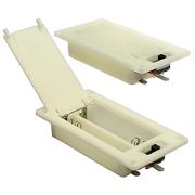 Батарейный отсек для внутренней установки 2шт.х АAА закрытый, 70*35*14мм, белый