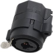 Микрофонное гнездо «Canon» XLR 3P + гн.6,35мм стерео на корпус
