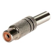 Гнездо RCA на кабель пайка (металл)