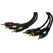 Шнур 3RCAшт. - шт.3RCA 3,0м Gold «Premier»