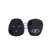 Чехол силиконовый к чип-ключу Lada Kalina, Priora, Granta, Niva, Datsun, 3 кнопки, чёрный