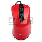 Мышь компьютерная «Gembird» MOP-415-R, USB, 3кн.+колесо кнопка, 2400DPI, кабель 1,4м (красный)