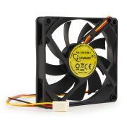 Вентилятор 12V  80x80x15мм, втулка, 3 pin, провод 30 см «Gembird»