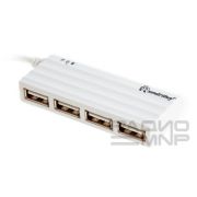 USB-хаб 2.0 на 4 порта Smartbuy (SBHA-6810-W) белый