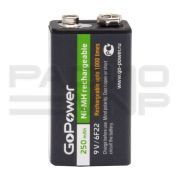 Аккумулятор 6F22 9V, 250 mAh Ni-Mh «GoPower» BL-1