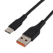 USB кабель шт.USB (A) - шт.Type-C 2м, 2,1A, чёрный GP01T-2M «GoPower»
