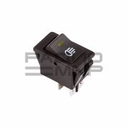 Переключатель автомобильный с индикацией ASW-17D on-off, 4 контакта 35A,12V (жёлтый светодиод)