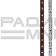 LED лента открытая, 8 мм, IP23, SMD 2835, 60 LED/m, 12 V, цвет свечения красный «Lamper»