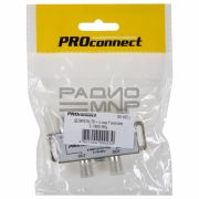 Делитель на 4ТВ 1вход F-гн. - 4 выхода F-гн. 5-1000МГц «Proconnect»
