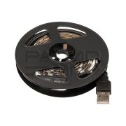 Лента LED  с USB коннектором 5В, 10мм, IP65, SMD 5050, 60 LED на 1м (RGB) «Lamper»