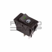 Переключатель автомобильный с индикацией ASW-17D on-off, 4 контакта 35A,12V (зелёный светодиод)